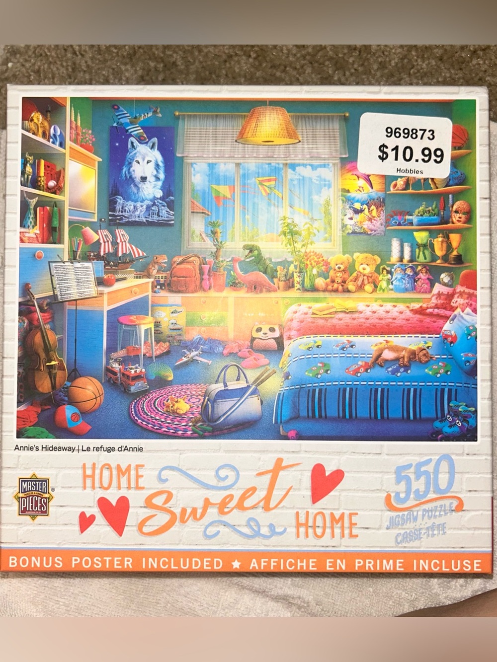 Home Sweet Home Colorful Kids Room 550 Piece Puzzle